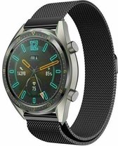 geschikt voor Huawei Watch GT Milanees bandje - zwart - 46mm