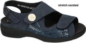 Solidus -Dames -  blauw donker - sandalen - maat 39½