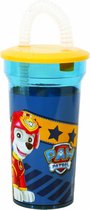 Giovas Drinkbeker Met Rietje Paw Patrol 400 Ml Blauw/geel