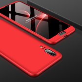 GKK voor Huawei P20 PC 360 graden volledige dekking beschermhoes achterkant (rood)