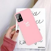 Voor Galaxy S20 + Little Fish Pattern Frosted TPU-beschermhoes (roze)