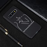 Afstand geschilderd patroon Soft TPU Case voor Galaxy S10 +