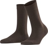 FALKE Softmerino dik halfhoog comfortabel zonder motief zacht winter warm ondoorzichtig Merinowol Katoen Bruin Dames sokken - Maat 41-42