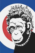 BANKSY Monkey Queen Canvas Print