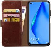 Rosso Element Huawei P40 Lite Hoesje Book Cover Bruin