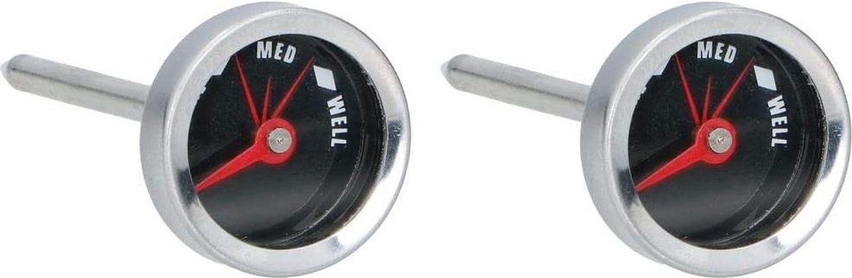 Alpina Vleesthermometer Zilver 7 Cm 2 Stuks