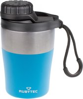 Rubytec Shira Hotshot - Vacuüm Drinkfles - 200 ml - Isolatiebeker - Handige Drinktuit - Lekvrije Drinkdop - Urenlang Koud of Warm Drinken - Lekvrij - Blauw