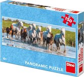Dino Panorama Puzzel Camargo paarden 150 stukjes