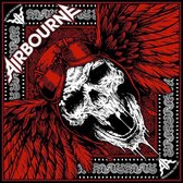 Airbourne Bandana Red Skull Zwart