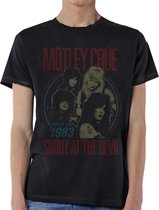 Motley Crue Heren Tshirt -2XL- Vintage World Tour Devil Zwart