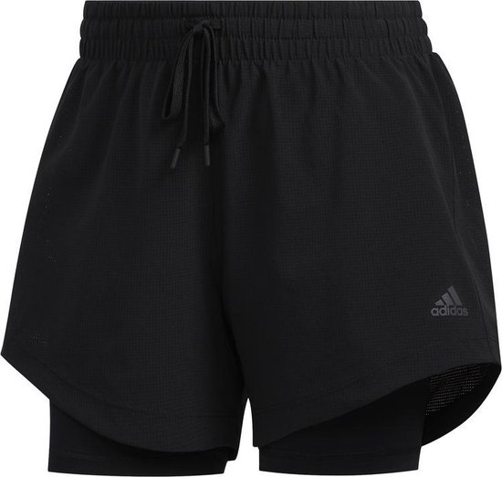 adidas 2-in-1 Woven Short Dames - Zwart - maat L | bol.com