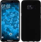 Soft Backcover Hoesje Geschikt voor: Samsung Galaxy S8 - Silicone - Zwart