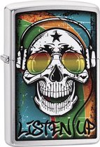 Aansteker Zippo Skull with Headphone