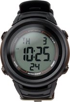 Tis Stopwatch Pro Wrist Horloge 10 Lap Zwart