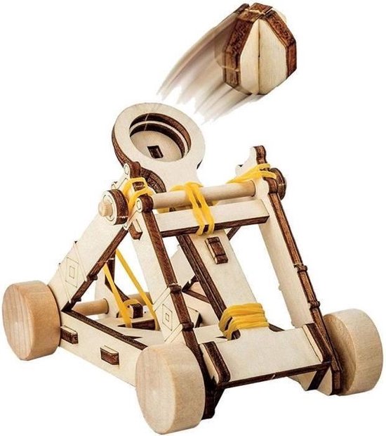Thumbnail van een extra afbeelding van het spel NATIONALE GEOGRAFIE - Da Vinci-uitvindingen - kit om een houten katapult te bouwen zonder gereedschap