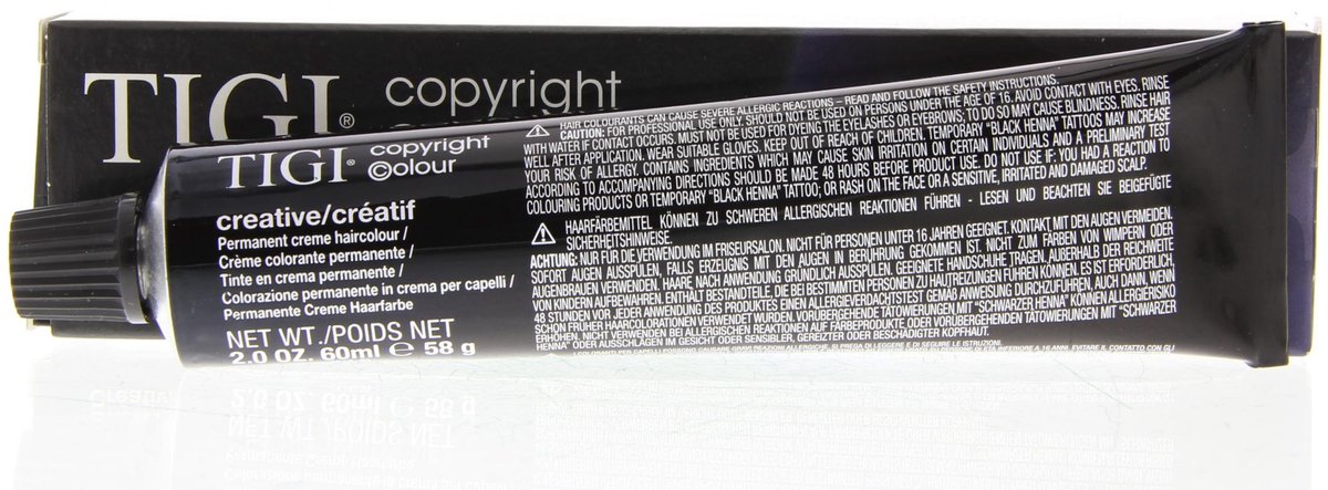 Tigi Haarverf Copyright Colour Creative Permanent Creme Emulsion 8/3 8G Light Golden Blonde