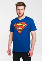 DC - Superman - Logo - Easyfit - azure blue - Original licensed product