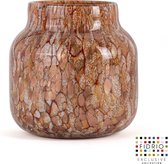Vase design Bloom - Fidrio GOLD - verre, soufflé à la bouche - hauteur 15 cm