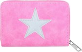 Portemonnee - Lizzie - Roze met ster - Ritssluiting, compact