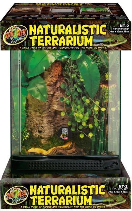 Zoo Med Naturalistic - Glazen Terrarium - B30 x D30 x H46cm