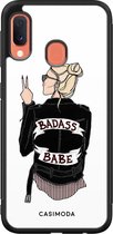 Samsung A20e hoesje - Badass babe blondine | Samsung Galaxy A20e case | Hardcase backcover zwart