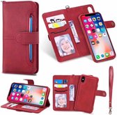 P.C.K. Hoesje/Boekhoesje/Bookcase/Book/Bookcase/Bookcase/Leer/Magneet luxe 2 in 1 Donkerblauw geschikt voor Samsung Galaxy S9 PLUS