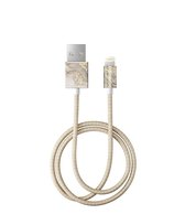 iDeal of Sweden Charge and Sync Lightning Fashion Cable 1m Sparkle Greige Marble