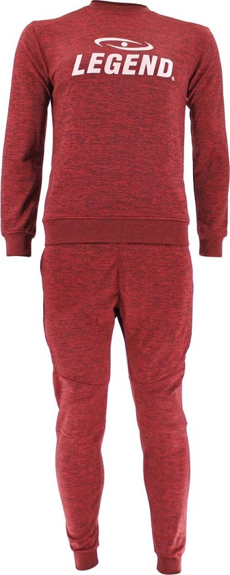Joggingpak met Sweater Kids/Volwassenen Rood SlimFit - Verschillende kleuren en maten - Gemaakt van Dry-fit materiaal op basis van polyester XS