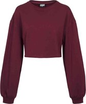 Urban Classics Sweater/trui -M- Oversize Short Bordeaux rood