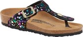 Birkenstock - Meisjes Sandalen Gizeh Kids BS Confetti Black (narrow) - Zwart - Maat 33