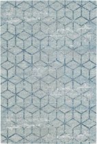 Ginore Vintage Geo Tapijten - Escher Washed Blue - 280 x 380 cm