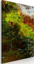 Schilderijen Op Canvas - Schilderij - Green Elements (1 Part) Vertical 80x120 - Artgeist Schilderij