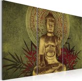 Schilderijen Op Canvas - Schilderij - Saint Buddha 120x80 - Artgeist Schilderij