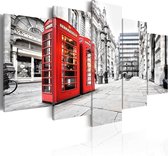 Schilderijen Op Canvas - Schilderij - Street of London 200x100 - Artgeist Schilderij
