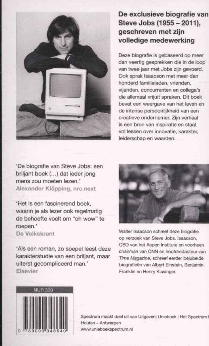 Steve Jobs - back cover
