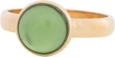 iXXXi Jewelry - Vulring - 1 Green stone - Goudkleurig - 4mm - maat 18