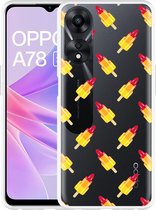 Cazy Hoesje geschikt voor Oppo A78 5G Raketjes