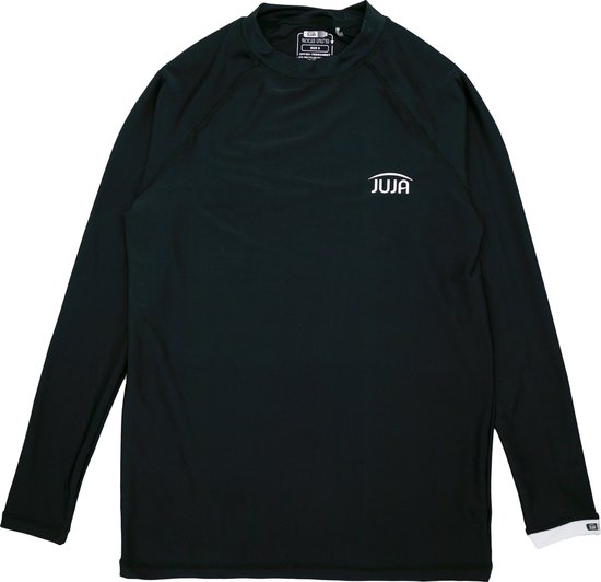 JUJA - UV-Zwemshirt met lange mouwen voor mannen - UPF50+ - Solid - Zwart - maat M (48)