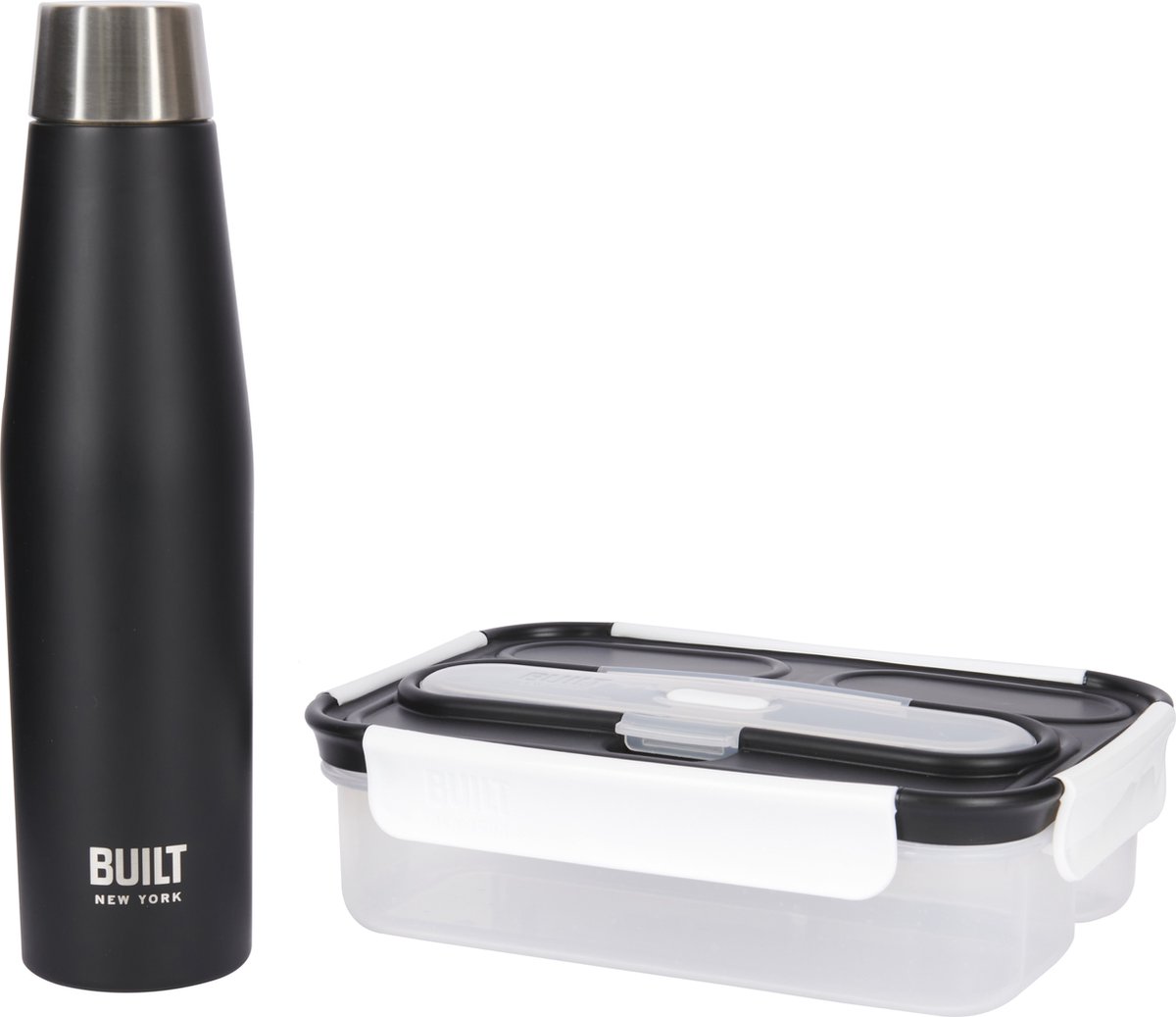 Built Geïsoleerde Waterfles en Bento Lunchbox - 540 Milliliter Perfect Seal Lekvrije Dop BPA-Vrij