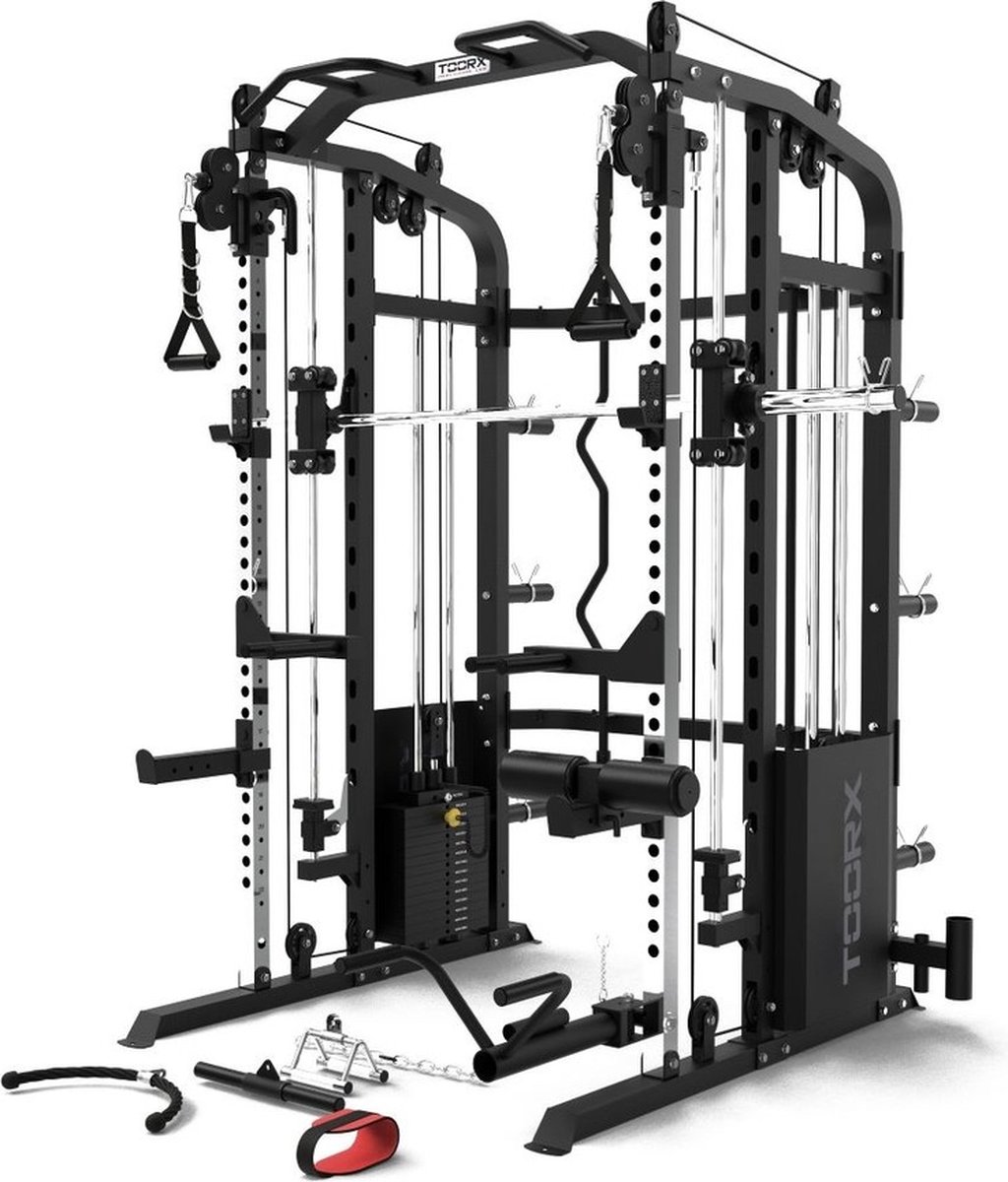 Toorx Professional 3-in-1 Multifunctional Smith Machine - Power Rack ASX-4000 Full Option