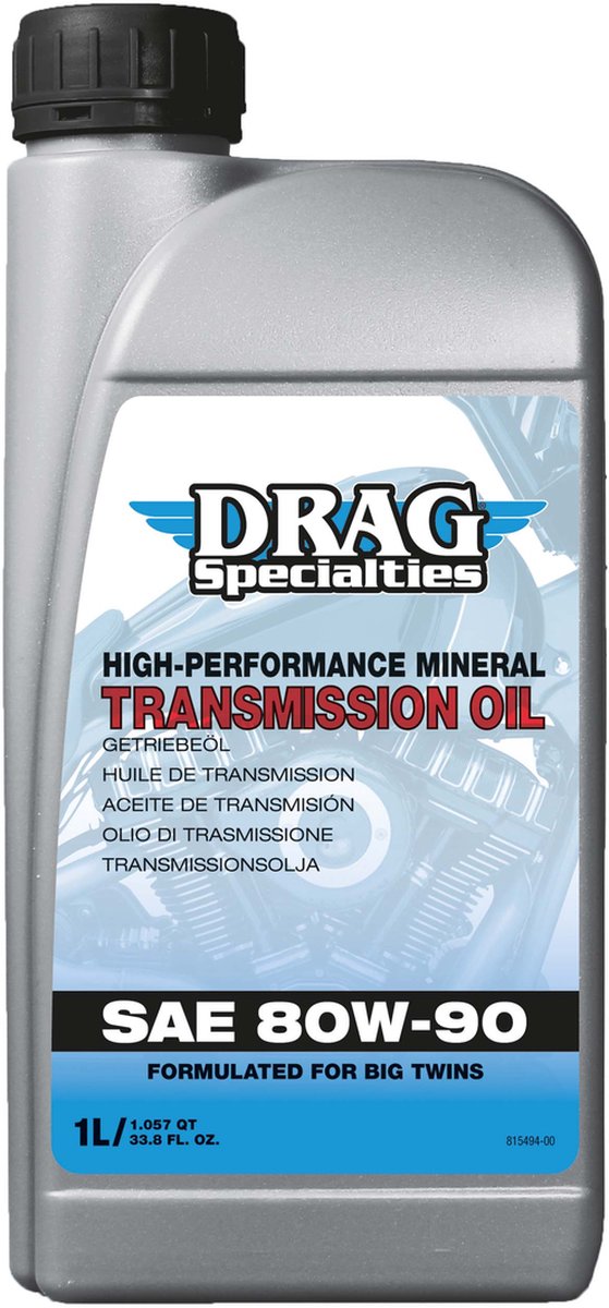 Drag Specialties High Performance Mineral Transmission Oil SAE 80W