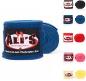 Ali's Fightgear - 1 paar - Blauw - 460 cm lang -Bandage boksen - Kickboks bandage - Bandage kickboksen - Bandage - Boxing wraps - Boxing bandage