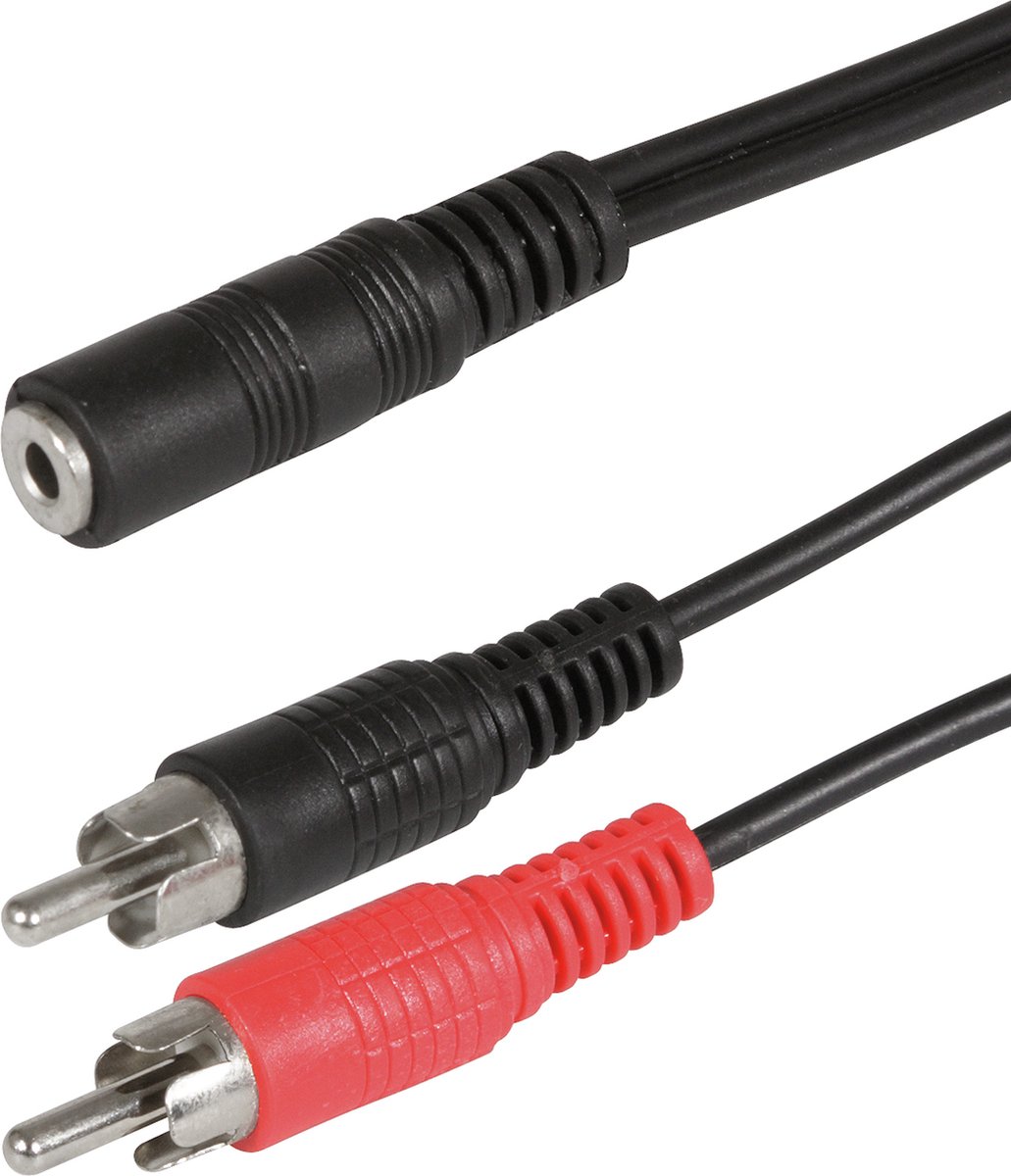 adapterkabel 3.5S(F)-2tulp(M) 0,2m