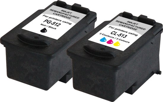 Foto: Recycleclub cartridge compatibel met canon pg 512 cl 513 multipack k10303rc