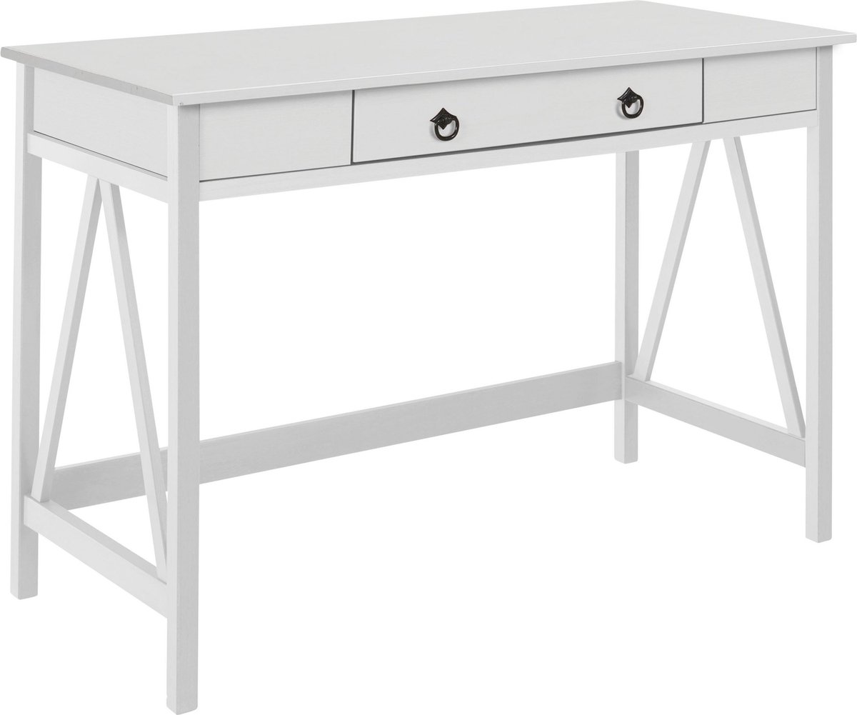 Titian-Bureau met 1 lade in grenen wit