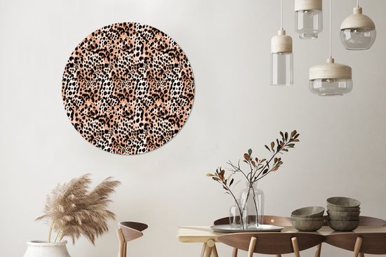 WallCircle - Cercle mural ⌀ 90 - Imprimé animalier - Tigre - Animaux - Tableaux ronds salon - Assiette murale ronde - Décoration murale cercle - Décoration chambre intérieur - Décoration murale cercle mural - Accessoires de maison