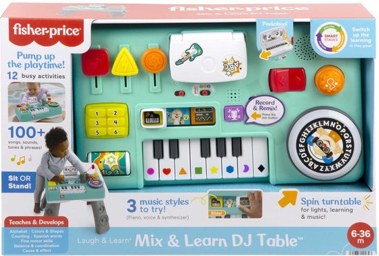 Fisher-Price Leerplezier Laugh & Learn Mix & Learn DJ Table