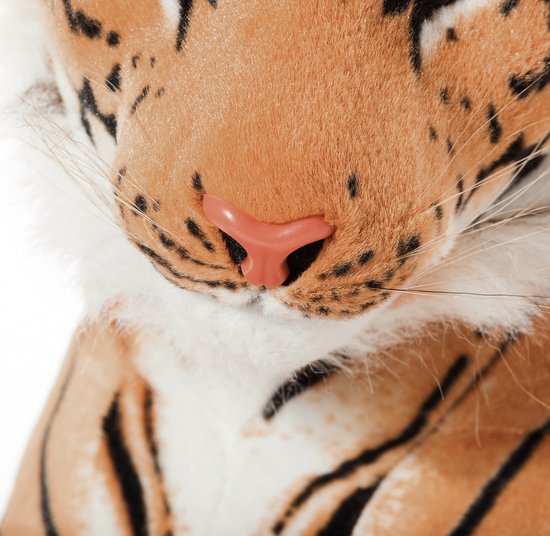 BRUBAKER XXL Tijger Knuffel Bruin 110 cm - Liggende Knuffel van BRUBAKER — afbeelding 4
