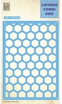 Nellie's Choice Layered Combi Die nid d'abeille (couche A) LCDH004 105x148mm (01-20)
