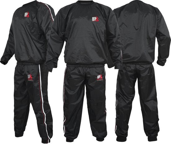 Foto: Sauna suit saunapak voor gymtraining en fitnesstraining niet scheurende zweetpakken voor mannen vrouwen gewichtsverlies afslankoefeningen trainingspak met capuchon voor cardio gewichtheffen hardlopen joggen sweat suit for fitness n training